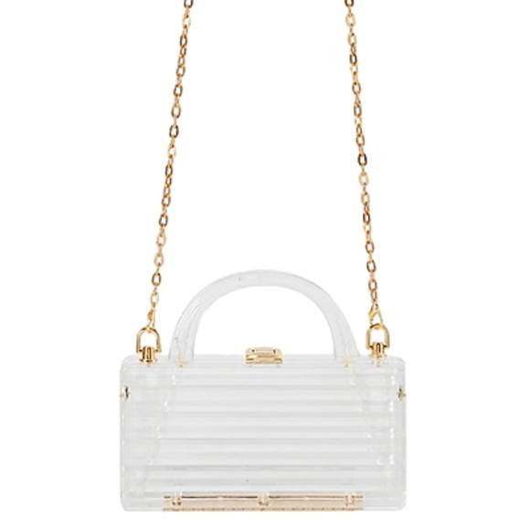 Rectangle Clear Hardcase Clutch - Picture 1 of 1